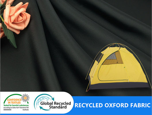 FDY Polyester tái chế Thân thiện với môi trường Lều phủ Oxford 400D Vải bạt ngoài trời