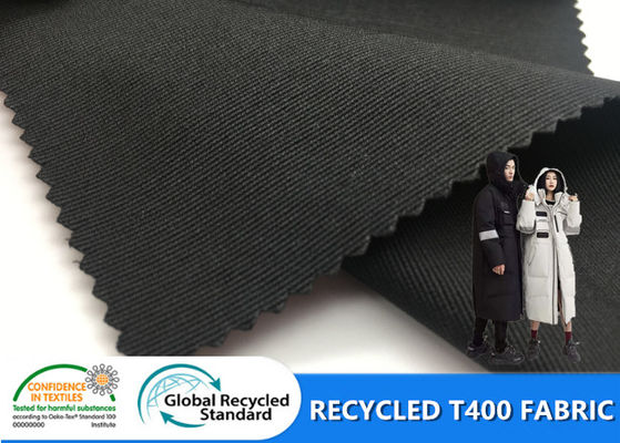 100% Polyester tái chế T400 Vải co giãn không thấm nước GRS Trượt tuyết Vải áo khoác mùa đông ngoài trời