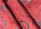 Mang sức đề kháng Red Faux Leather Vải Hấp thụ độ ẩm với độ ấm tốt