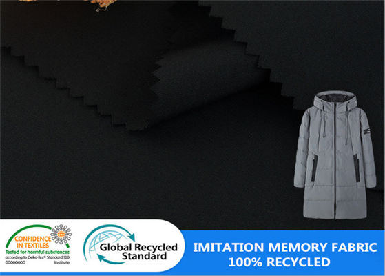 Mỏng cứng Matt Oxford 100% Polyester tái chế từ chai nhựa Vải áo khoác mùa đông