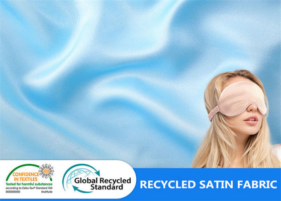 100% tái chế PET Polyester Lụa satin bóng mịn cho phụ kiện gối bịt mắt