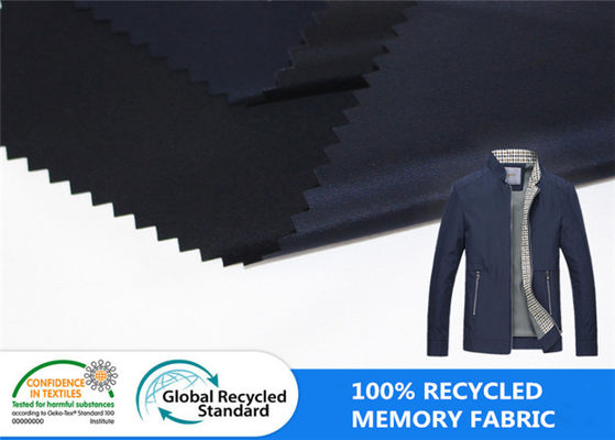 100% Chai nhựa tái chế Polyester Bộ nhớ giống như chống thấm nước Vải áo khoác mùa đông